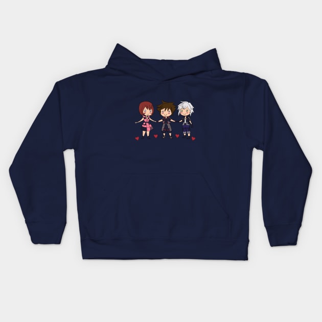 Kingdom Hearts Best Friends Forever Kids Hoodie by wonderelf